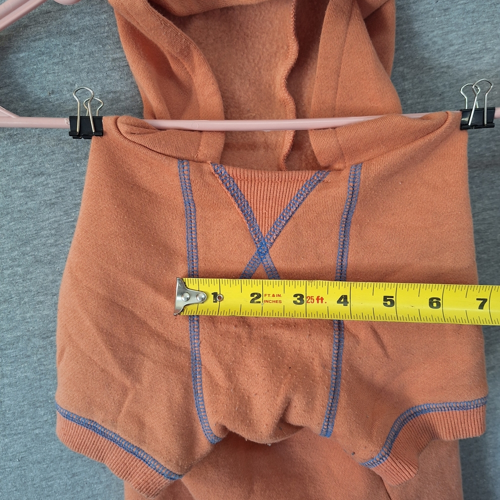 Blueberry Cozy Small Dog Hoodie With Leash Hole - Picture 6 of 14
